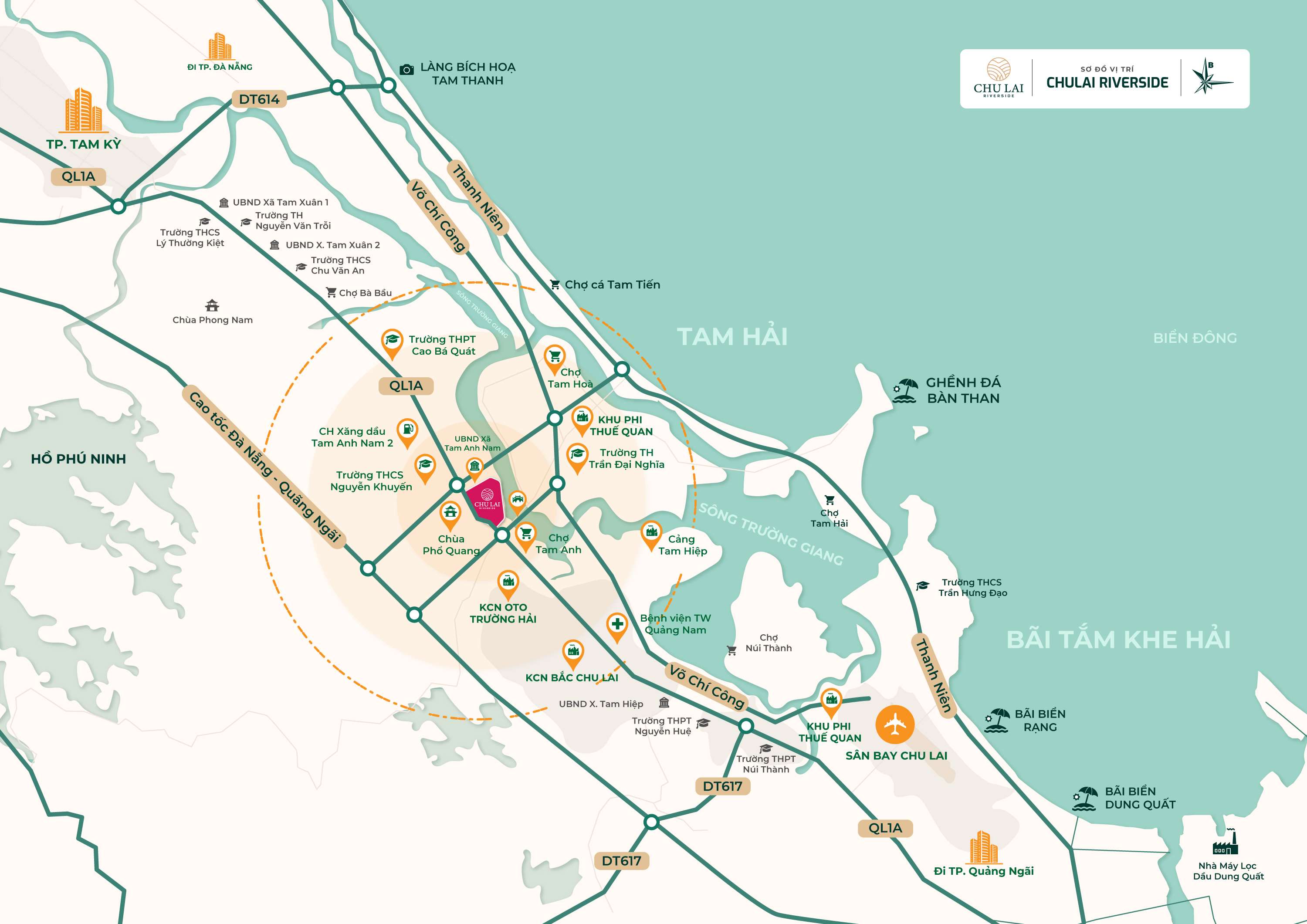 Map CHU LAI RIVERSIDE - Đất xanh Đà Nẵng