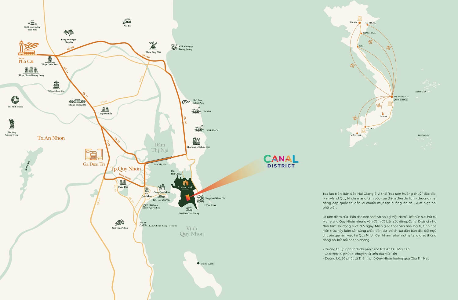 Map MERRY LAND QUY NHƠN – KHU ĐÔ THỊ NGHỈ DƯỠNG CAO CẤP VEN BIỂN - Đất xanh Đà Nẵng